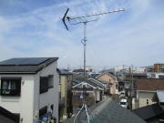 神奈川県相模原市中央区田名　ケーブルテレビから切替えアンテナ工事