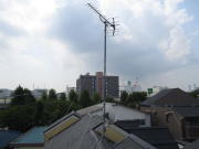神奈川県横浜市鶴見区汐入町　アパートテレビアンテナ修理（BSが映らない：E202エラー）