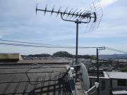 神奈川県横浜市金沢区片吹　テレビアンテナ修理（テレビが映らない：E202エラー表示）