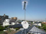 神奈川県大和市林間 テレビアンテナ工事+BS・CSアンテナ混合工事