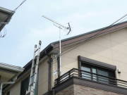 神奈川県相模原市中央区田名塩田 テレビアンテナ建て替え工事(テレビが映らない:E202エラー表示)