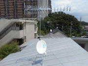 東京都町田市小山町 地デジアンテナ工事+BS・CSアンテナ混合工事