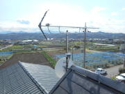 神奈川県相模原市中央区田名 地デジアンテナ工事+BS・CSアンテナ混合工事