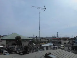 神奈川県小田原市寿町　テレビアンテナ建て替え工事施工例