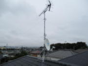 神奈川県相模原市中央区淵野辺本町 地デジアンテナ工事+BS・CSアンテナ混合工事