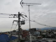 神奈川県相模原市中央区上溝　ケーブルテレビから切替えアンテナ工事