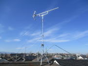 神奈川県座間市西栗原 テレビアンテナ建て替え工事(塩害対策仕様ポール、強度重視仕様)