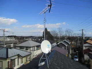 神奈川県藤沢市高倉　地デジ＋4k8k対応BS混合工事施工参照画像