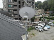 東京都多摩市永山 テレビアンテナ修理(テレビが映らない:E202エラー表示)