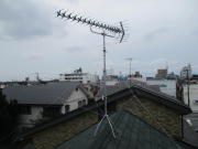 神奈川県相模原市中央区千代田 テレビアンテナ修理(アンテナが傾いた)