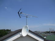 神奈川県大和市下鶴間 テレビアンテナ工事+BS・CSアンテナ混合工事