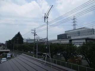 東京都八王子市高倉　テレビアンテナ建て替え工事施工例