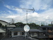 神奈川県相模原市中央区上溝 地デジアンテナ工事+4k8k対応BS・CSアンテナ混合工事