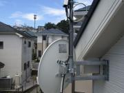 神奈川県川崎市麻生区多摩区南生田 テレビアンテナ工事(BSアンテナ工事)