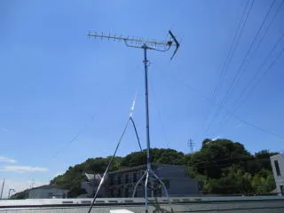 東京都日野市落川　アンテナ工事施工参照画像