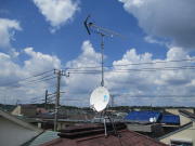 神奈川県相模原市南区若松　テレビアンテナ建て替え工事（テレビが映らない：E202エラー表示）