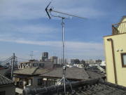 神奈川県座間市相模が丘 テレビアンテナ建て替え工事 強風でアンテナが倒れた