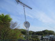 東京都町田市上小山田町 テレビアンテナ建て替え工事 テレビアンテナ修理(テレビが映らない:E202エラー表示)