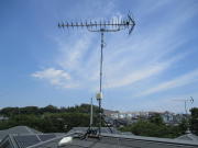 神奈川県相模原市中央区上溝 テレビアンテナ建て替え工事(アンテナ支線が切れた)