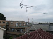 神奈川県相模原市中央区横山　テレビアンテナ修理（アンテナが揺れている）