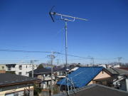 日野市神明　アンテナ工事（アンテナが倒れた）テレビアンテナ建て替え工事