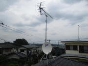 東京都八王子市元八王子 アンテナ工事 ケーブルテレビから切替えアンテナ工事