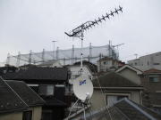神奈川県座間市栗原中央 アンテナ工事 光テレビから切替えアンテナ工事