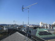 神奈川県相模原市中央区横山台　アンテナ工事　アンテナ建て替え工事　4k8k対応BS混合工事