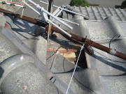 神奈川県厚木市長谷　アンテナが倒れた　アンテナ取り外し　アンテナ撤去・処分