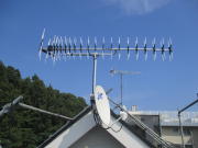 神奈川県相模原市南区若松　アンテナ工事　アンテナ建て替え工事　4k8k対応BS混合工事