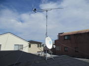 神奈川県相模原市南区南台　アンテナ工事　新築アンテナ工事　4k8k対応BS混合工事