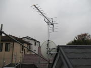 神奈川県相模原市南区上鶴間本町　アンテナ工事　アンテナ建て替え工事　4k8k対応BS混合工事