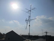神奈川県相模原市南区文京　アンテナ工事　他社アンテナ工事会社やり直し工事　BSアンテナ取り付け直し　でたらめアンテナ工事　アンテナ取り外し（アンテナ撤去・処分）