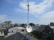 神奈川県相模原市南区大野台　アンテナ工事　アンテナ建て替え工事　4k8k対応BS混合工事　受信改善・アンテナ修理（テレビが映らない：E202エラー表示）