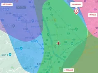 小田原市の地デジアンテナ電波受信状況参照図
